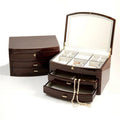 Lacquered Ebony Zebra Wood Jewelry Box B62786