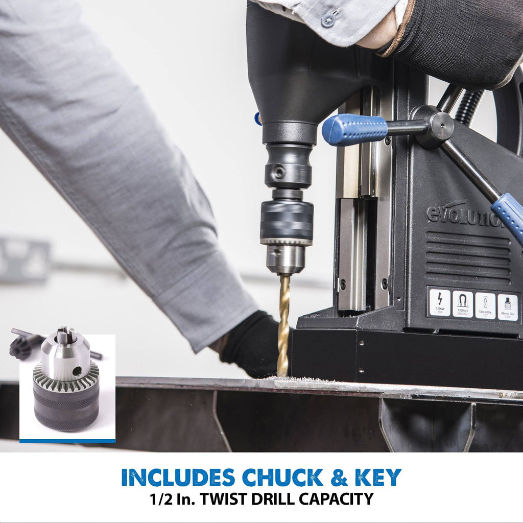 1-1/8 Magnetic Drill with Carry Case O49293