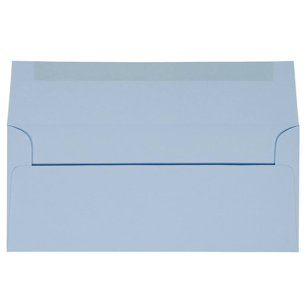 #10 Business Envelopes, Light Baby Blue, 1000/Carton Y3436