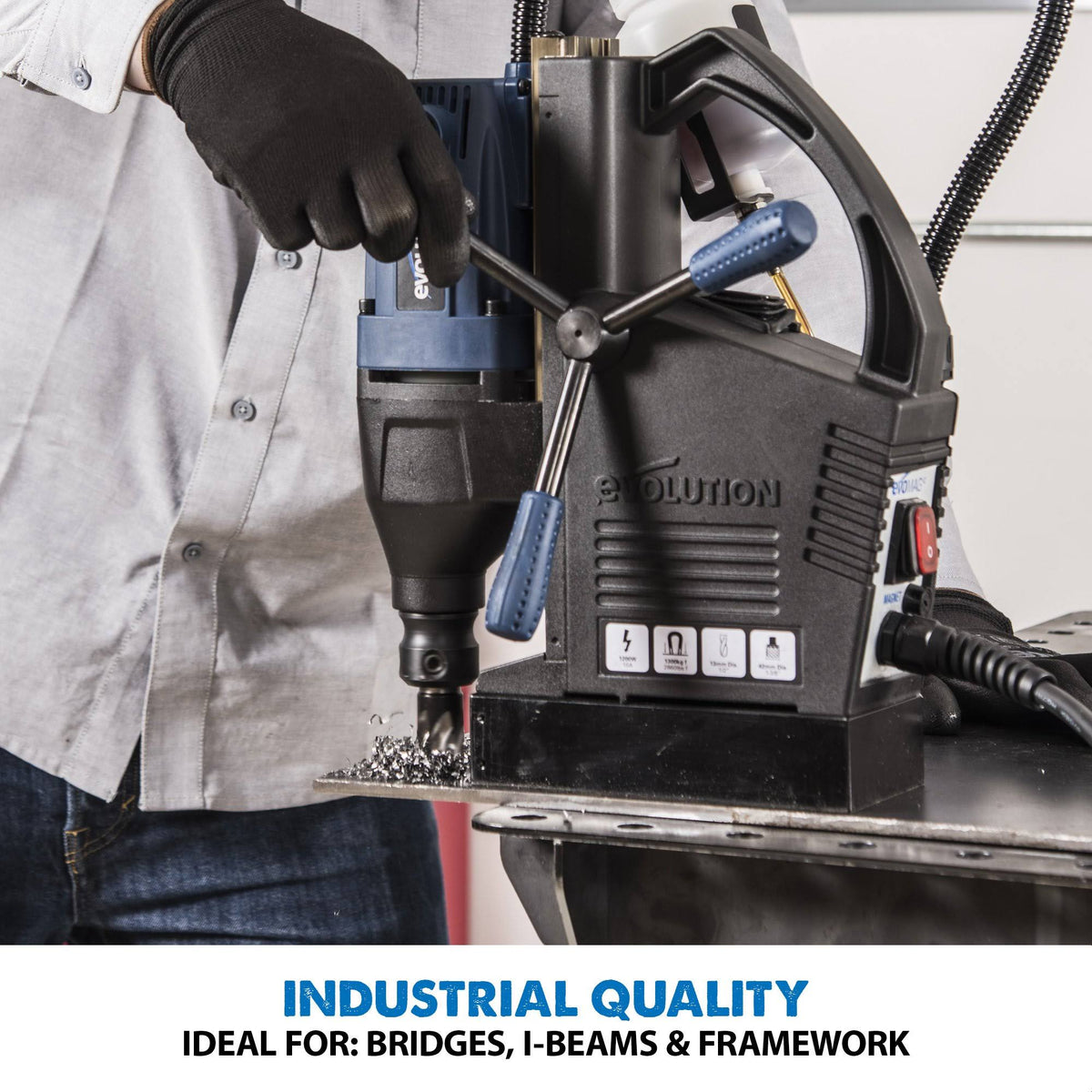 1-1/8 Magnetic Drill with Carry Case O49293