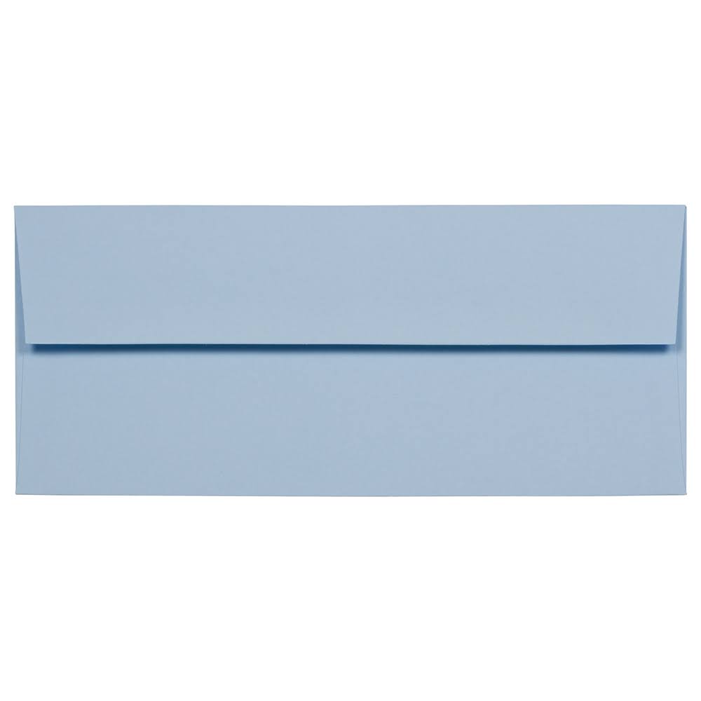 #10 Business Envelopes, Light Baby Blue, 1000/Carton Y3436