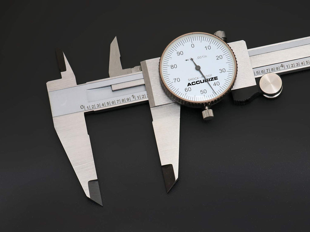 0-8'' by 0.001'' Precision Dial Caliper, Stainless Steel K63662