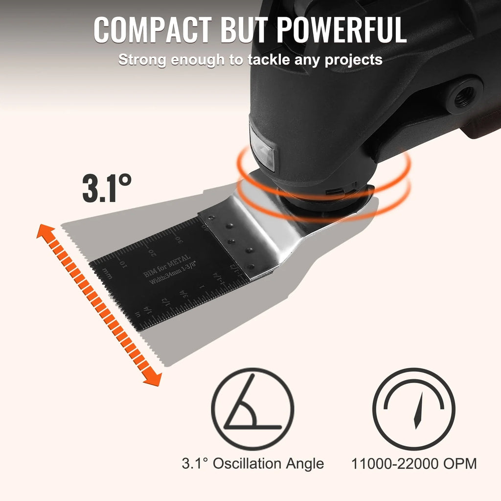 Oscillating Multi Tool 11000-22000 OPM 6 Variable Speeds V962398