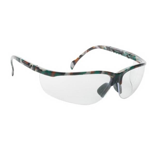 Printed Wrap Around Safety Glasses with Clear Lens X20736