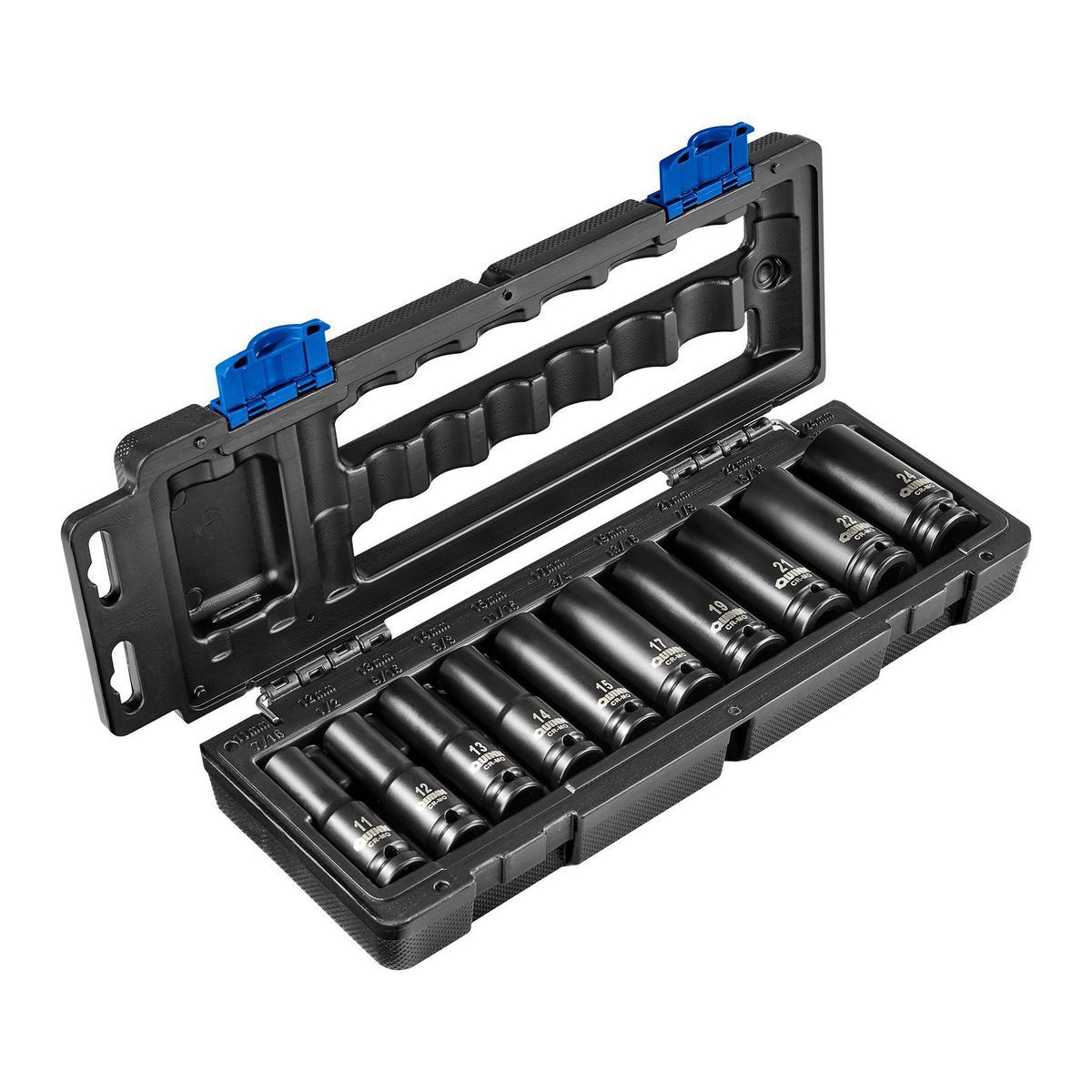 1/2 in. Drive Metric Impact Deep Socket Set, 10-Piece N7890
