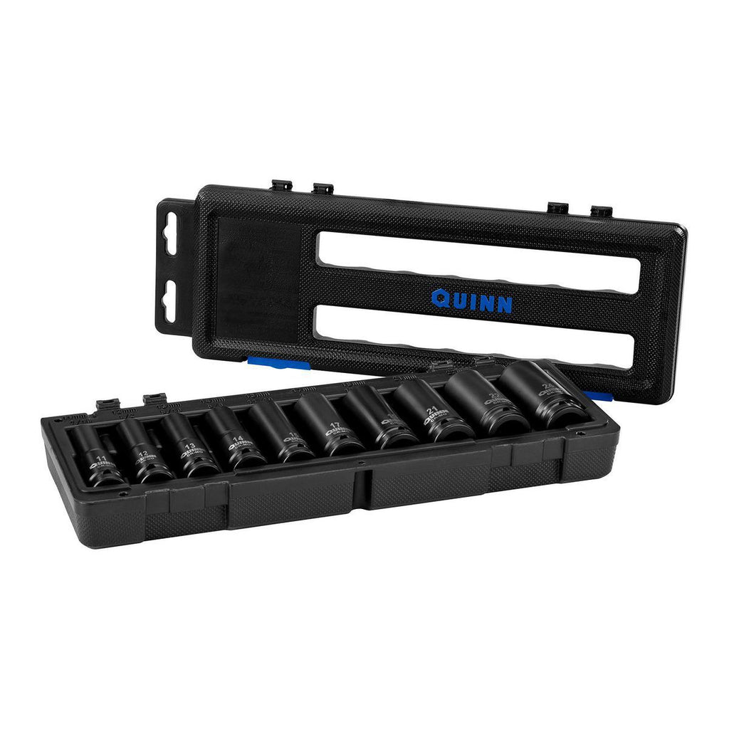 1/2 in. Drive Metric Impact Deep Socket Set, 10-Piece N7890